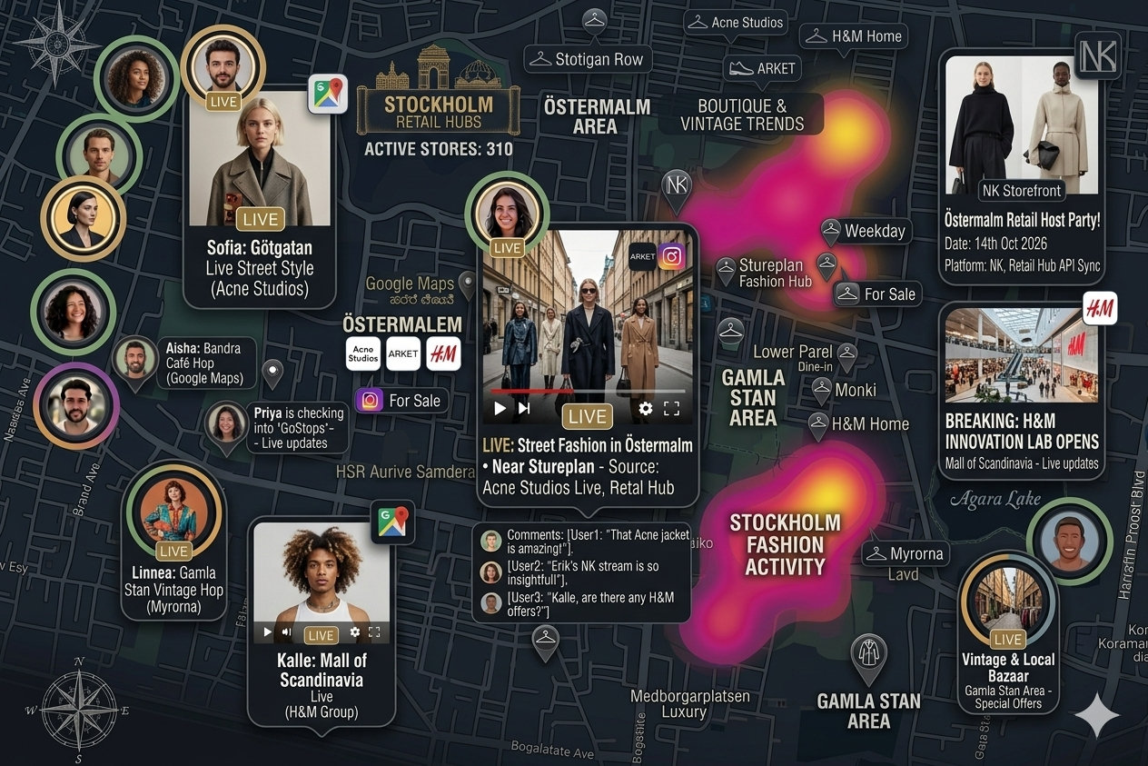 Clothing Retail Live Map